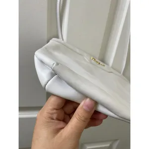 vintage white Salvatore Ferragamo Leather Crossbody Clutch Bag thumbnail 8