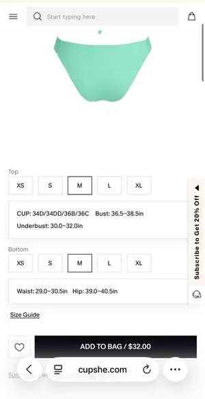 NWT Cupshe bikini set  thumbnail 4