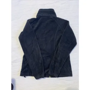Columbia Women's Full Zip Up Fleece Jacket High Neck Long Sleeves Black Medium thumbnail 4