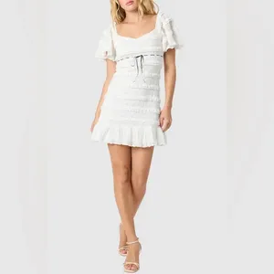 All in Favor Flutter Sleeve Lace Minidress, Size Small, $59 thumbnail 12