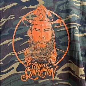 NWOT Chris Stapleton Camouflage Graphic T-Shirt XXL thumbnail 2