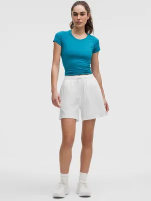 Lululemon Pace Rival High Rise Short Athletic Shorts White Size 12 NWT thumbnail 2