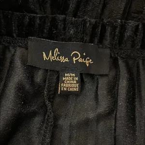Melissa Paige Size M Black Velour Lounge Pants thumbnail 9