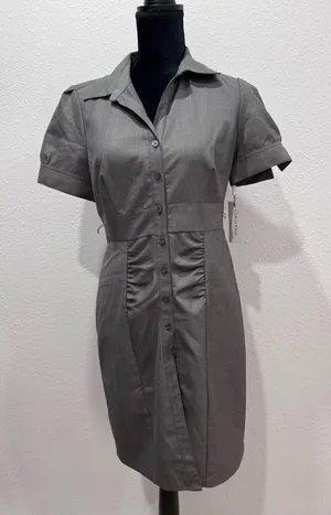 Calvin Klein grey office‎ dress size 8 petite thumbnail 1