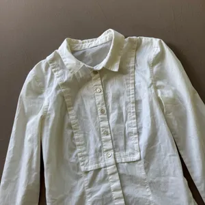 Y2K Era H&M Bib Collar Fitted Button Up Shirt thumbnail 3