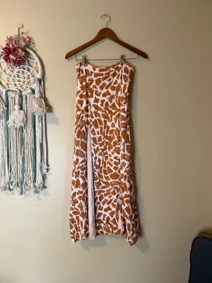Anthropologie Maeve Printed High Slit Maxi Skirt Size 4 thumbnail 3