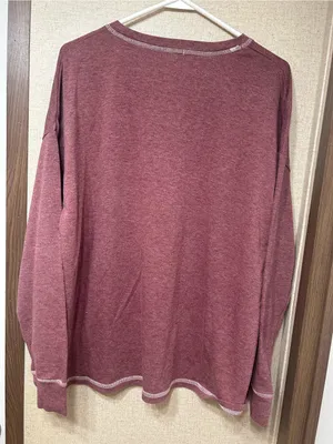 Cozy Crewneck Sweater - Burgundy Heather thumbnail 3