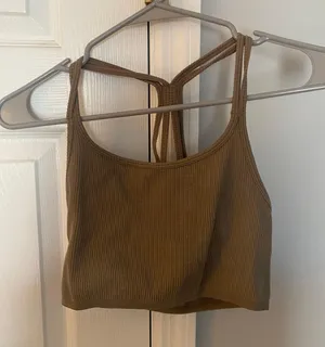 brown crop top thumbnail 1
