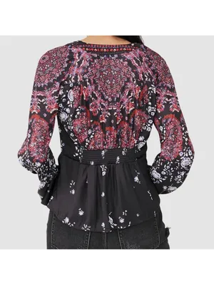 Free People Run Free Printed Tunic‎ Night Combo Size Medium thumbnail 2