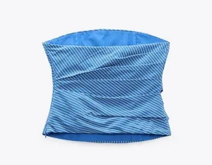 Zara NWT  STRIPED STRAPLESS TOP thumbnail 5