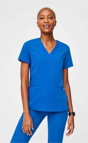 FIGS - Royal Blue Casma Scrub Top - Great Condition! thumbnail 1