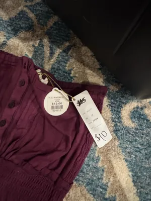 Maroon Tube Top Dress Purple Size M thumbnail 2