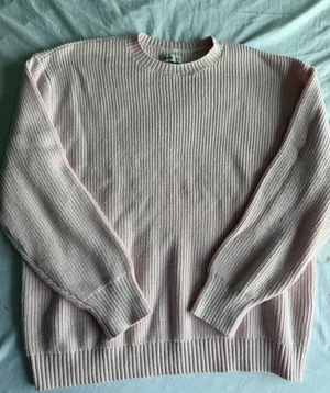 light pink hollister crewneck sweater thumbnail 1