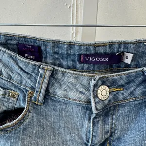 Vintage Y2K Vigoss The Miami Flare Jeans Light Wash Distressed Low Rise Size 5 S thumbnail 6