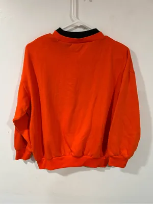 Vintage Basic Editions Halloween Sweatshirt Teddy Bear Witch Devil Womens Medium Orange thumbnail 4