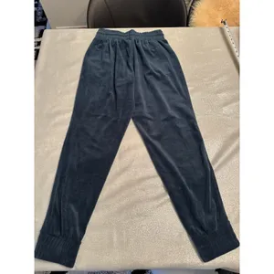 Charlotte Russe Blue Navy Joggers Velour Track Pants thumbnail 5