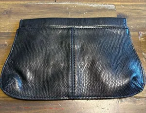 Chloé Parfums Black Textured Clutch Embossed GWP Mini Bag Pouch Evening Night thumbnail 2