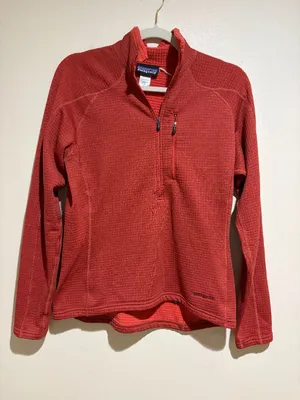 Patagonia Polartec R Long Sleeve Half Zip Burnt Orange thumbnail 1