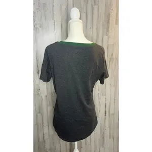 National Football League NWT New York Jets Women's Gray‎ Scoop Neck T-Shirt Size Large Short Sleeve thumbnail 3