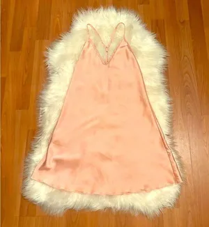 Light Pink Silky Nightgown Slip size M thumbnail 1