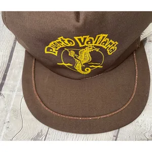Vintage Puerto Vallarta Snapback Hat Brown thumbnail 6