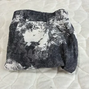 Free People Shorts Women's Large L Black White Tie Front Linen‎ Blend Casual thumbnail 8
