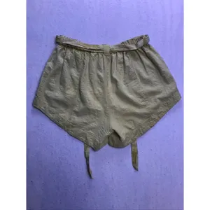 Free People Shorts Women Medium Yellow Linen Blend Tie Waist Utility Casual thumbnail 9