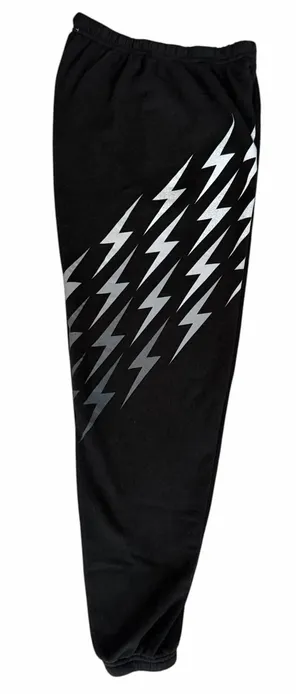 Aviator Nation Bolt Gradient Sweatpants Black/Gray Women's Size X-Large thumbnail 1