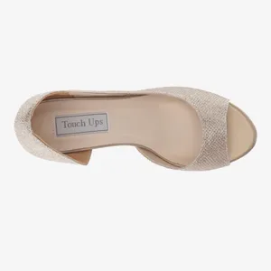 NEW Benjamin Walk Touch Ups Joy Pump Heel Wedding Shoes 7M Champagne $88 thumbnail 6