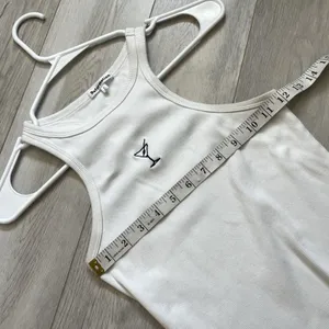 Reformation Tank Top organic cotton martini embroidered nova womens White small thumbnail 3