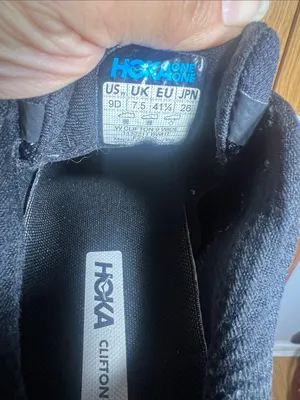 Hoka Black Athletic Running Shoes thumbnail 7