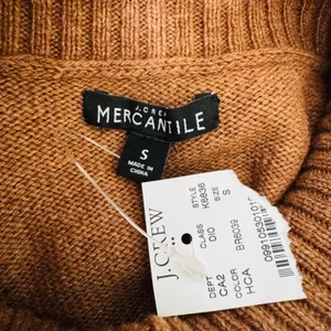 J. Crew Sleeveless Turtleneck Sweater Vest Wool Cotton Brown Shell Tank‎ Top S thumbnail 3