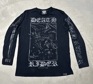 Killstar T Shirt Womens L We Are The Weirdos Black Pullover Gothic Emo Crew Neck thumbnail 1