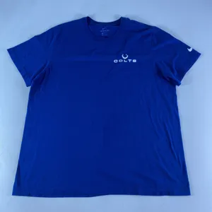 Nike Indianapolis Colts Shirt Mens XL Blue Athletic Cut Crew Neck Casual NFL thumbnail 1