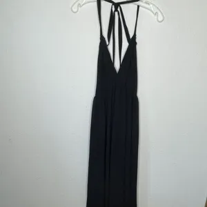 H&M Black Halter Maxi Dress thumbnail 5