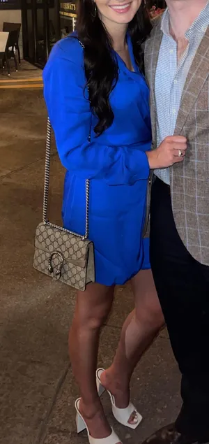 Blue Blazer Dress thumbnail 2