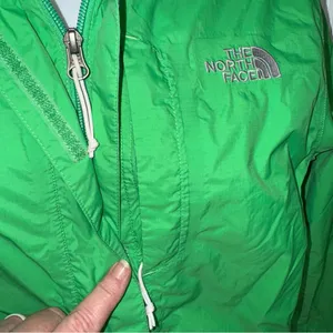 THE NORTH FACE Hyvent Kelly Green Hooded Rain Jacket Windbreaker 2012 Womens XS thumbnail 3