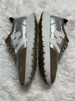 Wonders Women’s Sneakers EU 39 US 8.5 Silver Taupe Suede Platform thumbnail 10