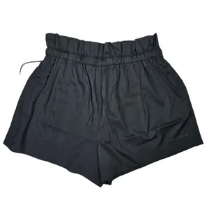 Girlfriend‎ Collective Black Cora Pocket Shorts Paperbag Waist Cargo M thumbnail 3