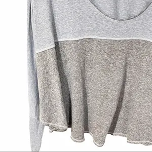 Free People Medium Blue Cloud Nine Long Sleeve Flowy Loose‎ Fitting Tee thumbnail 3