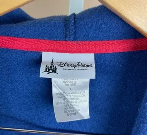 Disney Disneyland Resort Embroidered Patch 1955 Full Zip Hooded Jacket Size Large thumbnail 5