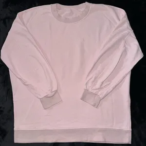 Lululemon Perfectly Oversized Cropped Crew Softstreme Pink Peony‎ Size 14 thumbnail 1