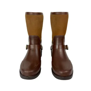 UGG Sivada Boots Sz 9 Chocolate Brown Two Tone Rain Boots Waterproof thumbnail 3