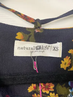 NWT Women’s Natural Life Rowan Floral Side Slit Midi Dress Black Size XS thumbnail 4