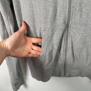 Pact Organic Cotton Full Zip Hoodie Heather Gray Thumbhole Athleisure‎ Womens Sm thumbnail 3