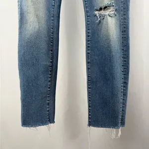 MOTHER Looker Ankle Fray Skinny Jeans in Love Gun Blue Size‎ 25 thumbnail 6