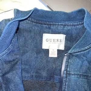 Guess Cropped Navy Blue Jacket thumbnail 4