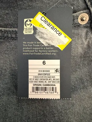 Universal Thread Denim Maxi Skirt Front Slit Size 6 NWT thumbnail 4
