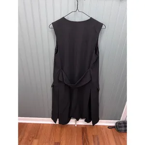 Zara Woman Black Longline Sleeveless Blazer Vest Open Front Small‎ Workwear Chic thumbnail 3