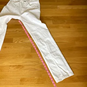 ZARA White High Waisted Straight Leg Jeans Women’s Size US 4 EU 36 thumbnail 10